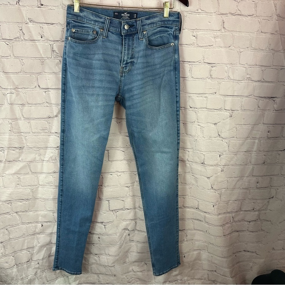 Hollister athletic skinny mens denim jeans 30x36 (see pic) cotton stretch boho